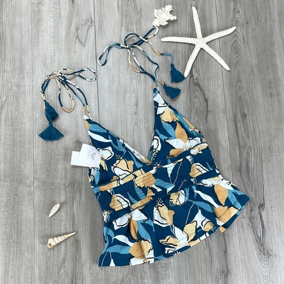 🔆ROXY🔆SIMPLE BLOSSOM PRINT TOP - Picture 5 of 15